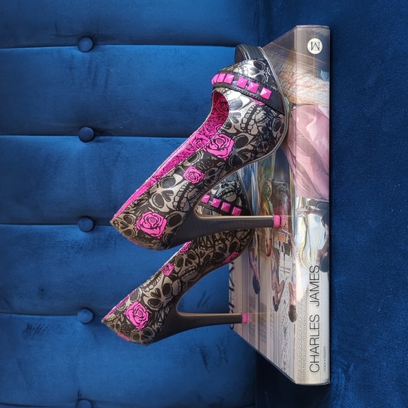 Iron Fist Ladies Muerte Punk Princess Platform in colour Pewter Metallic Size 6 - Picture 5 of 8